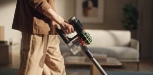 Dyson V8 Cyclone kabelloser Staubsauger, 150 AW, 60 Minuten Laufzeit, Motorbar-Bürste mit Anti-Verhedderungs-Technologie, Kombi-Zubehör