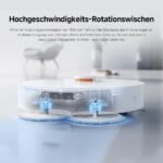 Xiaomi Robot Vacuum X20+ Saugroboter mit Absaugstation und 4L/4L Frisch- & Altwassertank - 2 rotierende, Auto-Trocknung Wischmops, Bis 280m² wischen, 6000Pa Saugkraft, LDS-Navigation, Alle Bodentypen