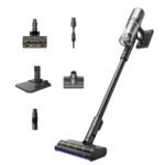 dreame V20 Pro-A Kabelloser Staubsauger, Kantenreinigung 0 mm, ohne Verheddern, für Hartböden und Teppiche, 24.000PA / 210 AW, 90 Min. maximale Laufzeit, Filterung 99,99%, entfernt Tierhaare