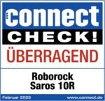 roborock Saros 10R Saugroboter mit Wischfunktion&angebbarem Wischmopp, 22,000 Pa, 7,98cm Ultra-Slim Design, StarSight System 2.0, Zero-Tangle System