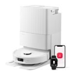 roborock QV 35S-Set Saugroboter mit Wischfunktion, 10.000 Pa HyperForce Saugkraft, Anti-Tangle-Bürsten, Anhebbare Schleudermopps, Intelligente Hindernisvermeidung, All-in-One Dock (Weiß)