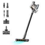 dreame R20 Kabelloser Staubsauger, 22,000PA / 190AW Starke Saugkraft, 90min Lange Laufzeit, Schmutzerkennung, LED-Bildschirm, blaues LED-Licht, kein verwickeln, optimal für Tierhaare, Teppiche