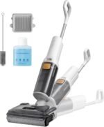 roborock F25 GT Nass Trockensauger, 180° Lay-Flat Saugwischer, 90°C Hochtemperatur Selbstreinigung, 20.000 Pa Akku Staubsauger mit Wischfunktion, Wischsauger Kabellos Anti-Tangle für HarteBoden
