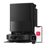 roborock Qrevo Serie Saugroboter mit Wischfunktion, 8000Pa Saugkraft(verbessert von Qrevo S), Anti-Verfilzungs-Seitenbürste, Hindernisvermeidung, LiDAR-Navigation, All-in-One Dock,Schwarz(QV 35A Set)