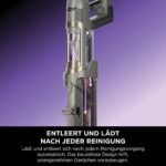 Shark PowerDetect Clean & Empty Akku-Staubsauger mit Absaugstation, bis 70 Min. Laufzeit, kabellos, selbstentleerend, für Tierhaare, Allergiker, Teppich und Hartböden, mit LED-Licht, IP3225EUT