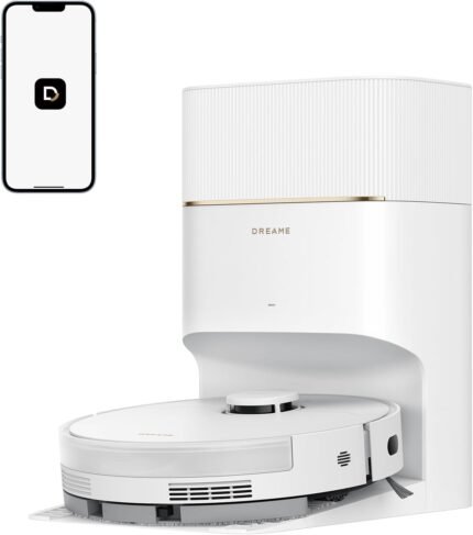 dreame D20 Pro Plus Saugroboter, 13.000 Pa Saugkraft, DuoBrush für Tierhaare, Eckenrein, Selbstentl, Hindernisverm. m. LDS-Navigation & Laser, saugt und wischt, Hartböden & Teppiche, 5.200 mAh Akku