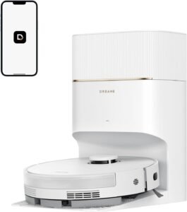 dreame D20 Pro Plus Saugroboter, 13.000 Pa Saugkraft, DuoBrush für Tierhaare, Eckenrein, Selbstentl, Hindernisverm. m. LDS-Navigation & Laser, saugt und wischt, Hartböden & Teppiche, 5.200 mAh Akku
