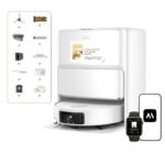 Mova Z50 Ultra saugroboter mit wischfunktion mit 19,000 Pa, 18N Abwärtsdruck, Lift-Mopp & Bürste, Tricut, DToF+RGB AI-Hindernisvermeidung, 75 °C Heißwasser-Mopp, Selbstreinigend, Auto Entl./Nachfüll
