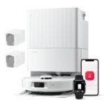 roborock Qrevo Serie Saugroboter mit Wischfunktion, 8000Pa Saugkraft(verbessert von Qrevo S), Anti-Verfilzungs-Seitenbürste, Hindernisvermeidung, LiDAR-Navigation, All-in-One Dock,Schwarz(QV 35A Set)