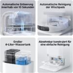 Xiaomi Robot Vacuum X20+ Saugroboter mit Absaugstation und 4L/4L Frisch- & Altwassertank - 2 rotierende, Auto-Trocknung Wischmops, Bis 280m² wischen, 6000Pa Saugkraft, LDS-Navigation, Alle Bodentypen