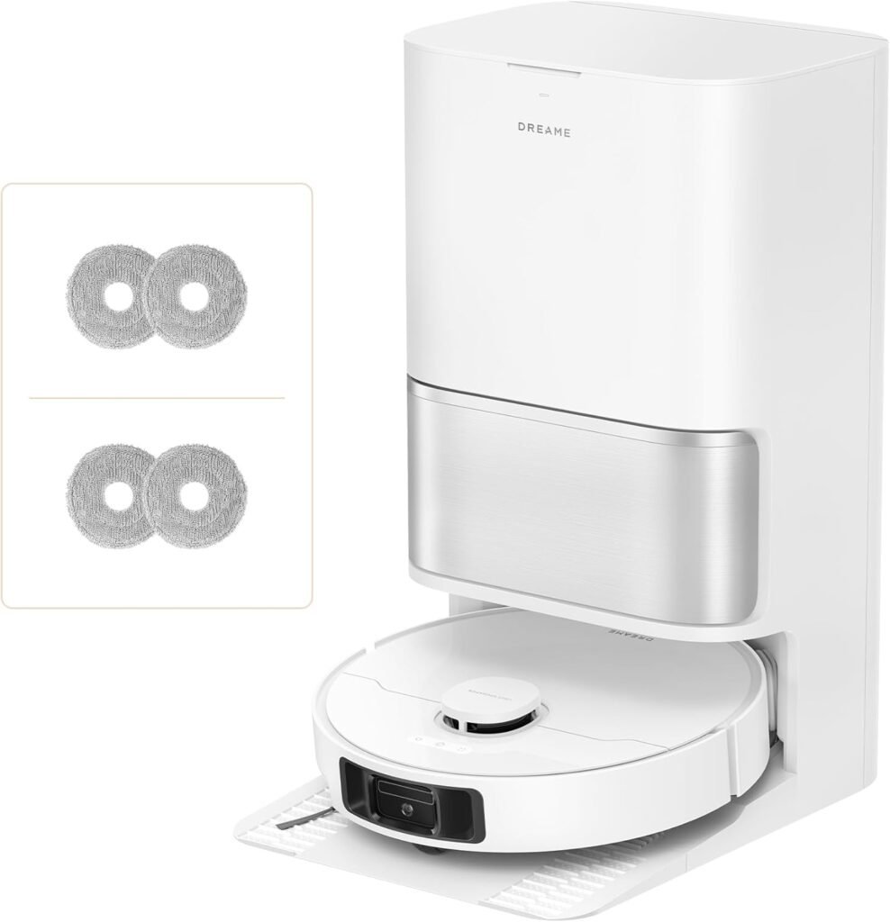 DREAME L10s Ultra Gen 3 Kit staubsauger mit wischfunktion mit einer Saugkraft von 25.000 Pa, Seitenbürste und Mopp ausfahrbar, selbstreinigende All-in-One-Dockingstation, Steuerung per App und Sprache