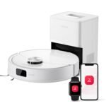 roborock Q10 S5+ Set Saugroboter mit Wischfunktion, 10.000 Pa HyperForce Saugkraft, Dual Anti-Tangle System, Auto Lifting Mopping, Ideal für Tierhaare, Teppiche, Hartböden (Schwarz)