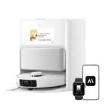 Mova P50 Ultra Saugroboter mit flexiblem Wischmopp, 19.000 Pa Saugkraft, Ecken- und Kantenreinigung, automatische Reinigung von Wischmopp und Waschbrett bei 75 ℃, automatische Leerung & Nachfüllung