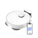 dreame D20 Pro Plus Saugroboter, 13.000 Pa Saugkraft, DuoBrush für Tierhaare, Eckenrein, Selbstentl, Hindernisverm. m. LDS-Navigation & Laser, saugt und wischt, Hartböden & Teppiche, 5.200 mAh Akku