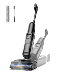 Tineco Floor ONE S7 Stretch Ultra Nass Trockensauger, 180° Lay-Flat Nasssauger, 85°C 5 Min Flashdry-Selbstreinige, 50 Min Laufzeit, DualBlock Anti-Tangle, Beide Kantenreinigen, Reinigen unter Möbeln