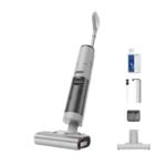 DREAME H12 Pro Ultra Nass- und Trockensauger, Bürstenreinigung 60 °C, 30 Min Heißlufttrocknung, Selbstreinigung mit festem Schaber, 16.000Pa Saugkraft, Doppel-Kantenreinigung, intell. Erkenn. & Anpass