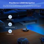 roborock Q7 L5+ Set Saugroboter mit Wischfunktion Absaugstation, verbessert von Q5 Pro+, Dual Anti-Tangle System, 8000Pa Saugkraft, LiDAR-Navigation, Staubsauger Roboter für Teppiche&Tierhaar, Schwarz