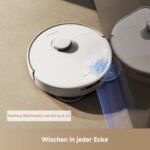 Mova P50 Ultra Saugroboter mit flexiblem Wischmopp, 19.000 Pa Saugkraft, Ecken- und Kantenreinigung, automatische Reinigung von Wischmopp und Waschbrett bei 75 ℃, automatische Leerung & Nachfüllung