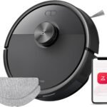 roborock Q7 M5-Set Saugroboter mit Wischfunktion, 10.000Pa Saugkraft, Dual Anti-Tangle-System, 150Min Laufzeit, LiDAR Navigation, Staubsauger Roboter für Teppich, Tierhaare, APP Steuerung (Schwarz)