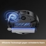Mova Z50 Ultra saugroboter mit wischfunktion mit 19,000 Pa, 18N Abwärtsdruck, Lift-Mopp & Bürste, Tricut, DToF+RGB AI-Hindernisvermeidung, 75 °C Heißwasser-Mopp, Selbstreinigend, Auto Entl./Nachfüll