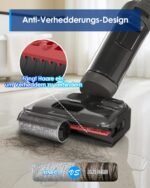 Tineco Floor ONE i6 Stretch Nass Trockensauger, 180° Lay-Flat Nasssauger, 20kPa Saugkraft, 85 °C Heißluft-Trocknung, 40 Min Laufzeit, Beidseitige Reinigung, Anti-Tangle staubsauger für Tierhaare