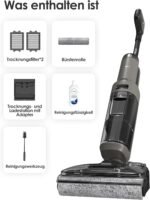 Tineco Floor ONE i6 Stretch Nass Trockensauger, 180° Lay-Flat Nasssauger, 20kPa Saugkraft, 85 °C Heißluft-Trocknung, 40 Min Laufzeit, Beidseitige Reinigung, Anti-Tangle staubsauger für Tierhaare