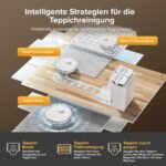 roborock QV 35S-Set Saugroboter mit Wischfunktion, 10.000 Pa HyperForce Saugkraft, Anti-Tangle-Bürsten, Anhebbare Schleudermopps, Intelligente Hindernisvermeidung, All-in-One Dock (Weiß)