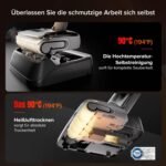 roborock F25 GT Nass Trockensauger, 180° Lay-Flat Saugwischer, 90°C Hochtemperatur Selbstreinigung, 20.000 Pa Akku Staubsauger mit Wischfunktion, Wischsauger Kabellos Anti-Tangle für HarteBoden