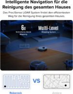 roborock Q7 L5 Saugroboter, Dual Anti-Tangle System, 8.000 Pa HyperForce Saugkraft, Präzise Navigation, Smart No-Go Zone, Einstiegsleistung, Perfekt für Haustierbesitzer (Schwarz)