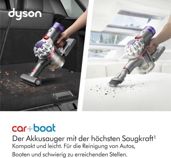 Dyson Car+Boat™ Handstaubsauger – Bis zu 50 Minuten Laufzeit Silber