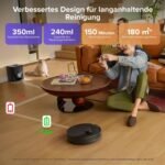 roborock Q10 S5+ Set Saugroboter mit Wischfunktion, 10.000 Pa HyperForce Saugkraft, Dual Anti-Tangle System, Auto Lifting Mopping, Ideal für Tierhaare, Teppiche, Hartböden (Schwarz)