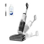 Tineco Floor ONE S7 Stretch Ultra Nass Trockensauger, 180° Lay-Flat Nasssauger, 85°C 5 Min Flashdry-Selbstreinige, 50 Min Laufzeit, DualBlock Anti-Tangle, Beide Kantenreinigen, Reinigen unter Möbeln