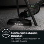 AEG Serie 3000 Ergorapido CX7-2-45MÖ 2in1 Akku Staubsauger, 50% Recyclingmaterial, beutellos, bis zu 45 min Laufzeit, freistehend, wendig, Bürstenreinigungsfunktion, LED, 0.5L, schwarz