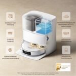 Mova P50 Ultra Saugroboter mit flexiblem Wischmopp, 19.000 Pa Saugkraft, Ecken- und Kantenreinigung, automatische Reinigung von Wischmopp und Waschbrett bei 75 ℃, automatische Leerung & Nachfüllung