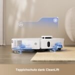 Mova P50 Ultra Saugroboter mit flexiblem Wischmopp, 19.000 Pa Saugkraft, Ecken- und Kantenreinigung, automatische Reinigung von Wischmopp und Waschbrett bei 75 ℃, automatische Leerung & Nachfüllung