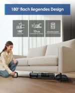 Tineco Floor ONE i6 Stretch Nass Trockensauger, 180° Lay-Flat Nasssauger, 20kPa Saugkraft, 85 °C Heißluft-Trocknung, 40 Min Laufzeit, Beidseitige Reinigung, Anti-Tangle staubsauger für Tierhaare