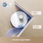 Mova P50 Ultra Saugroboter mit flexiblem Wischmopp, 19.000 Pa Saugkraft, Ecken- und Kantenreinigung, automatische Reinigung von Wischmopp und Waschbrett bei 75 ℃, automatische Leerung & Nachfüllung