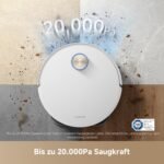 dreame X50 Ultra Complete Saugroboter mit Wischfunktion,20.000Pa Saugkraft,6 cm Hindernisfreiheit, mit Wischfunktion&Hebarem Wischmopp,KI-Hindernisvermeidung und 360° Navigation